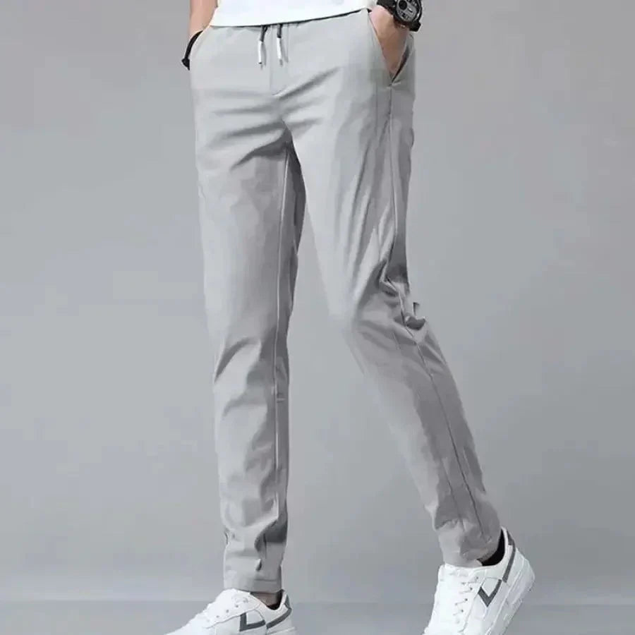 Calça Masculina Comfort Flex Slim 1004 Direct Ofertas Cinza Claro 38